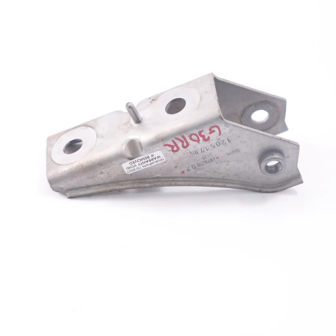 Suspension Right Crossmember Mount Bracket to BMW G30 F90 F92 G12 Rear with Part number 6878218 BMW G30 F90 F92 G12 Rear Suspension Right Crossmember Mount Bracket - SKU 6878218 - Part number 6878218