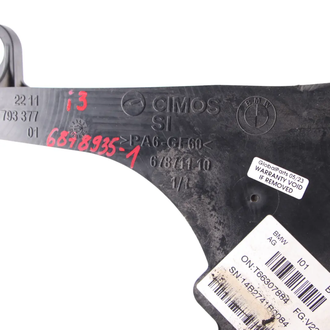 Bracket BMW i3 I01 Hybrid Rex Electric Supporting Mount Holder Support to Engine with Part number 6878935 Engine Bracket BMW i3 I01 Hybrid Rex Electric Supporting Mount Holder Support - SKU 6878935-1 - Part number 6878935