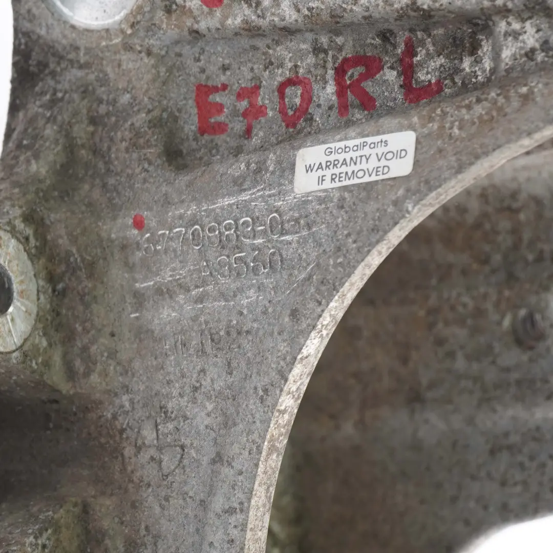 Zwrotnica Wahacz Lewy Tył do BMW X5 E70 o numerze 6879101 BMW X5 E70 Zwrotnica Wahacz Lewy Tył - SKU 6879101-2 - Numer Części 6879101