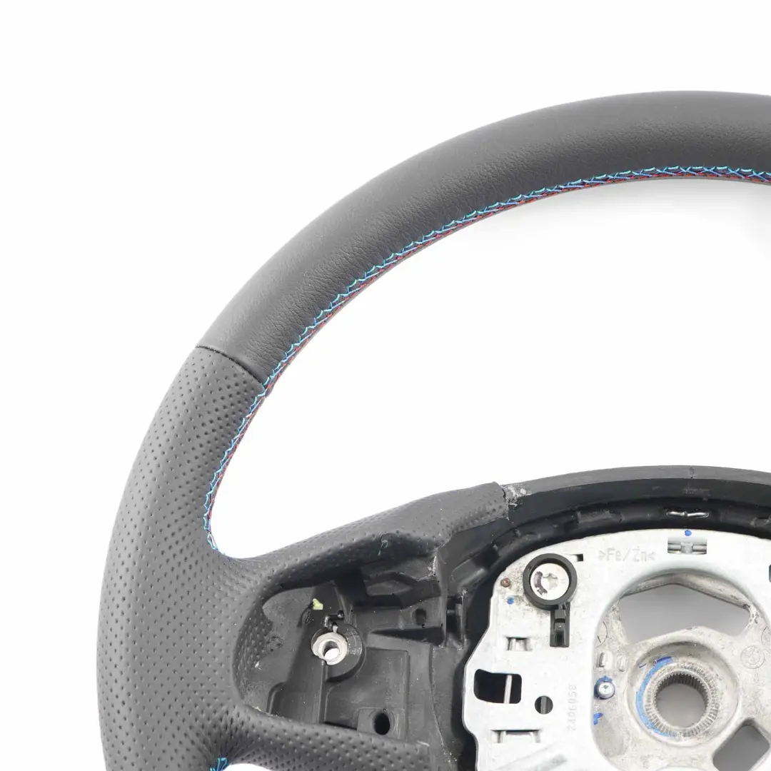 Leather Steering Wheel M Tricolored Threads 6793031 to BMW X3 F25 X4 F26 NEW Black with Part number 6879173 BMW X3 F25 X4 F26 NEW Black Leather Steering Wheel M Tricolored Threads 6793031 - SKU 6879173-1 - Part number 6879173