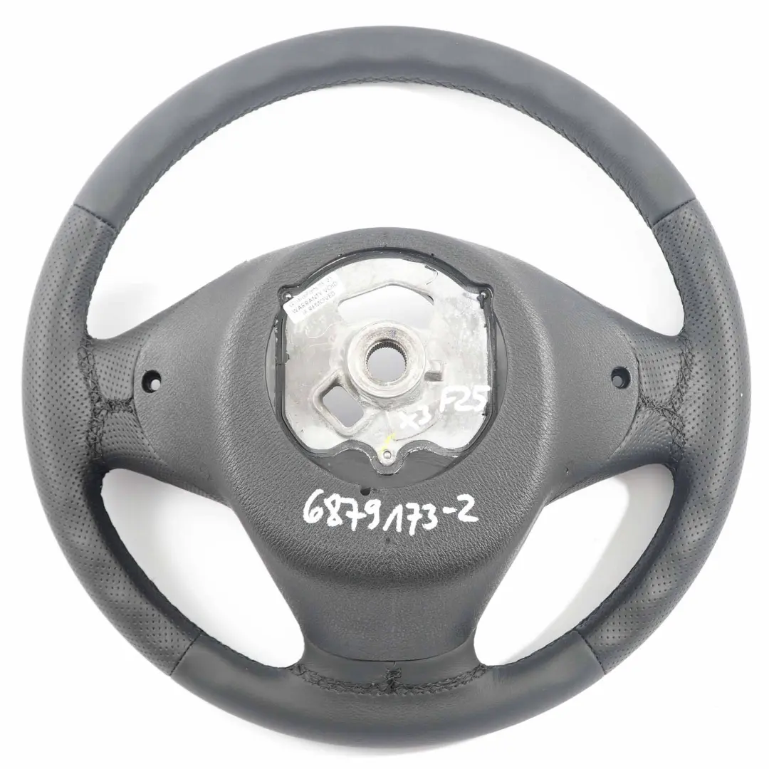 BMW X3 F25 X4 F26 NEW Black Leather Steering Wheel Black Threads 6793031 - SKU 6879173-2 - Part number 6879173