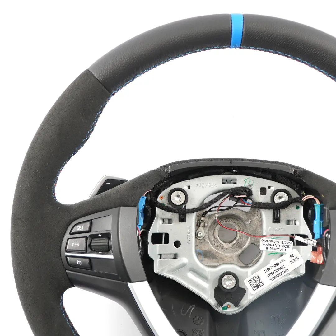 NUOVO Sport Pelle nera / Alcantara Volante Cambio al volante per BMW X3 F25 con numero di parte 6879926 BMW X3 F25 NUOVO Sport Pelle nera / Alcantara Volante Cambio al volante - SKU 6879926-1 - Numero di parte 6879926