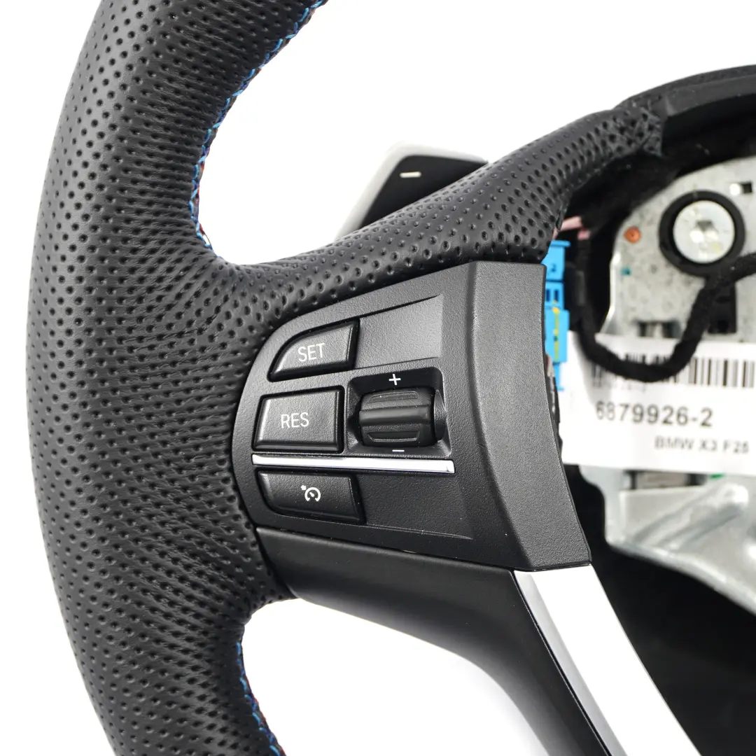 Schwarz Leder lenkrad Schalt wippen für BMW X3 F25 X4 F26 NEW Sport mit Teilenummer 6879926 BMW X3 F25 X4 F26 NEW Sport Schwarz Leder lenkrad Schalt wippen - SKU 6879926-2 - Teilenummer 6879926