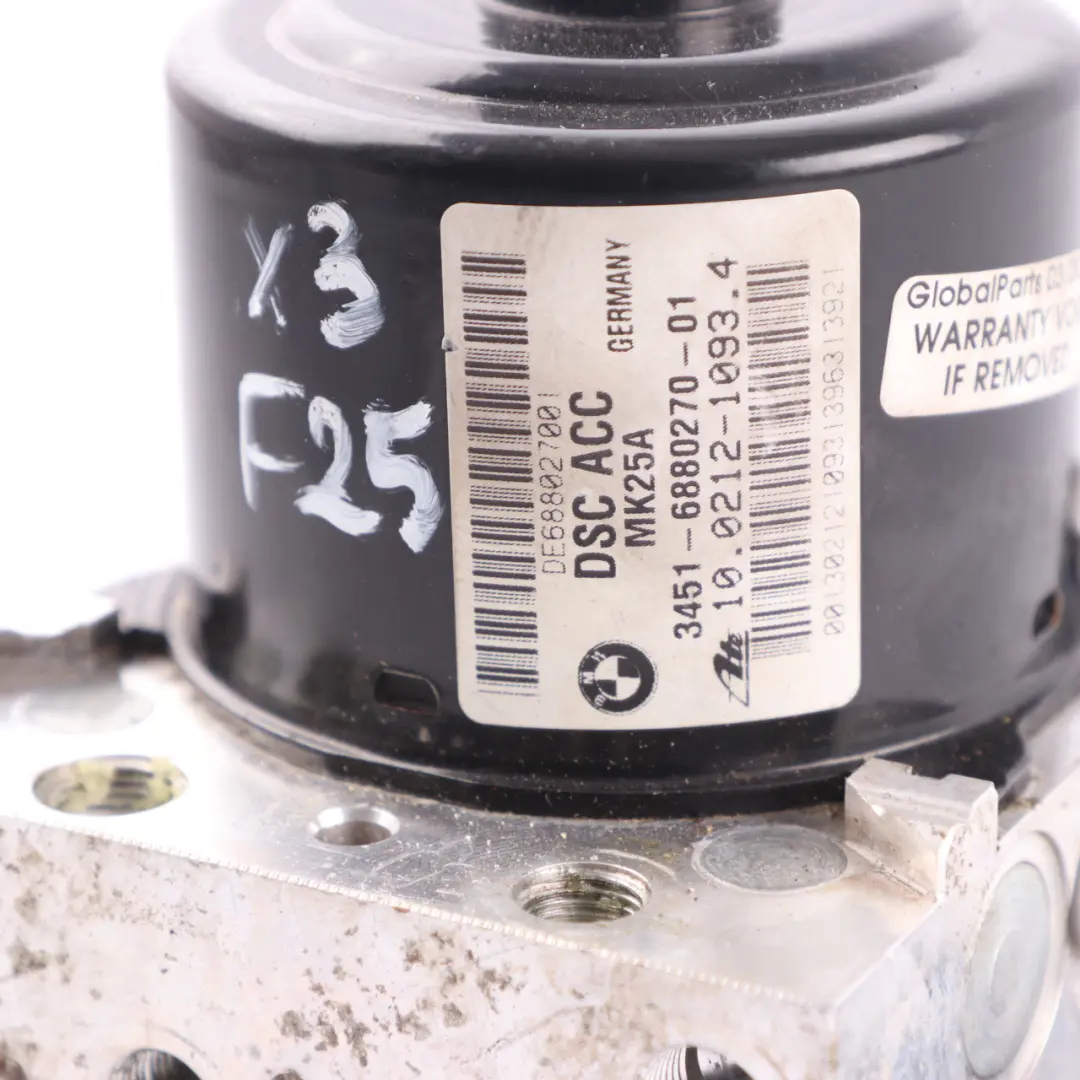  Brake Pump BMW X3 F25 X4 F26 ABS DSC Pump Control Module - SKU 6880270 - Part number 6880270