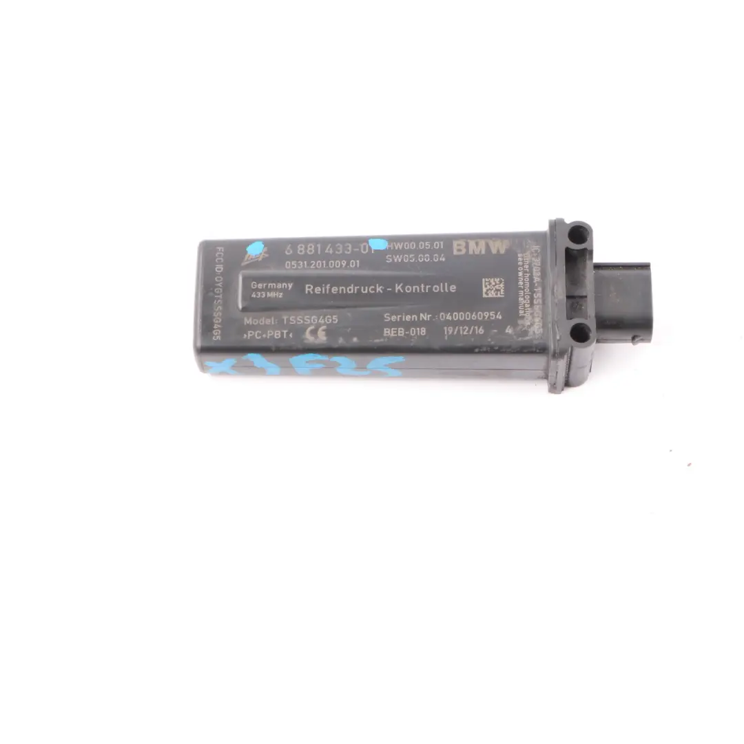 BMW X3 F25 X4 F26 F82 M4 Tyre Pressure RDC Control Unit Wheel Module - SKU 6881433 - Part number 6881433
