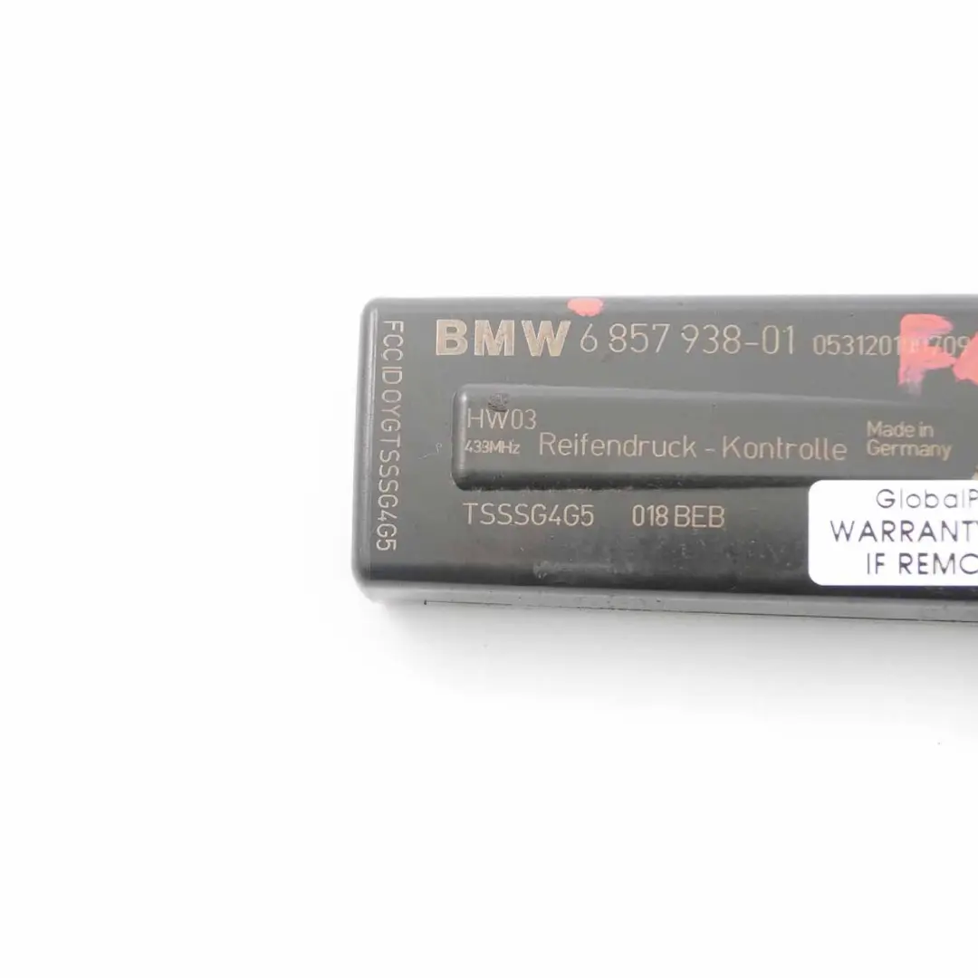 BMW F01 F07 F10 F11 Reifendruck RDC Steuergerät Modul 6857938 - SKU 6881474 - Teilenummer 6881474