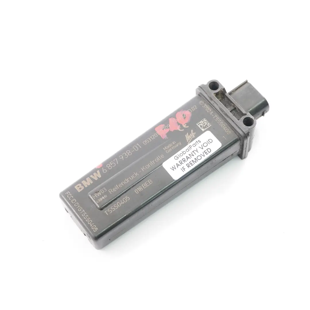 Módulo de control de la presión de neumáticos RDC 6857938 para BMW F01 F07 F10 F11 con número de pieza 6881474 BMW F01 F07 F10 F11 Módulo de control de la presión de neumáticos RDC 6857938 - SKU 6881474 - Número de pieza 6881474