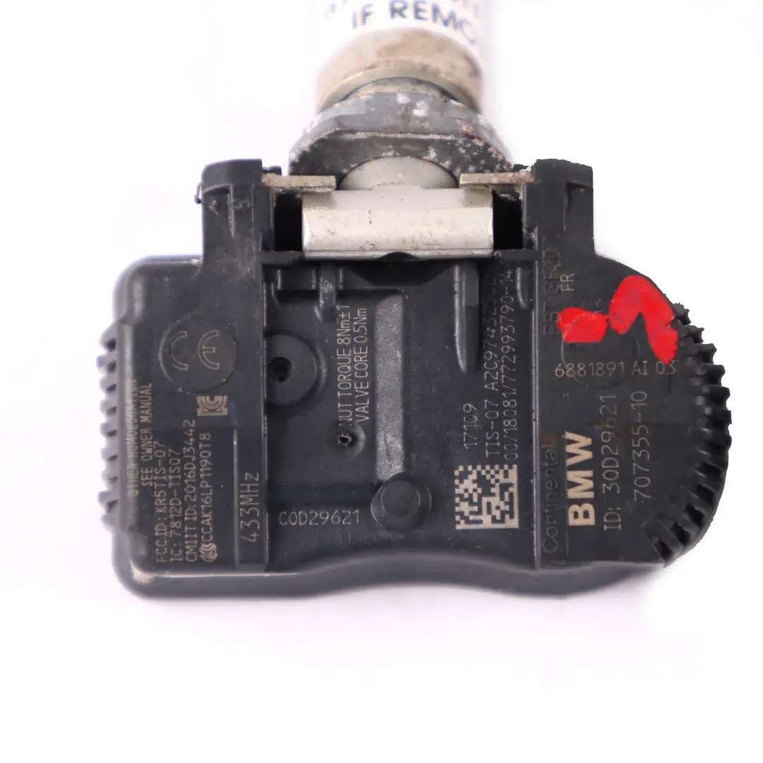 Sensor TPMS de presión de neumáticos RDC 433MHZ Juego de 4 para BMW con número de pieza 6881891 BMW Sensor TPMS de presión de neumáticos RDC 433MHZ Juego de 4 - SKU 6881891-1 - Número de pieza 6881891