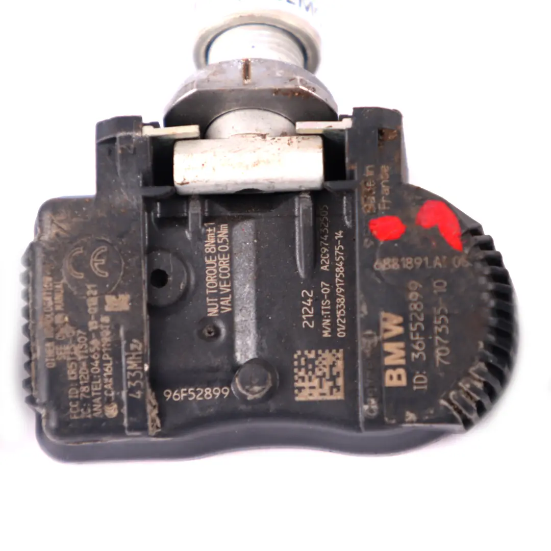 Sensor TPMS de presión de neumáticos RDC 433MHZ Juego de 4 para BMW con número de pieza 6881891 BMW Sensor TPMS de presión de neumáticos RDC 433MHZ Juego de 4 - SKU 6881891-1 - Número de pieza 6881891