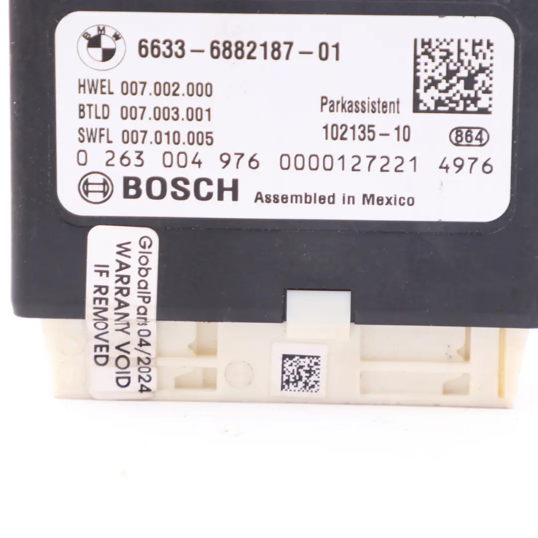 Parking Assistance Control Module BMW F20 F22 F30 Parking Distance Unit to with Part number 6882187 Parking Assistance Control Module BMW F20 F22 F30 Parking Distance Unit - SKU 6882187 - Part number 6882187