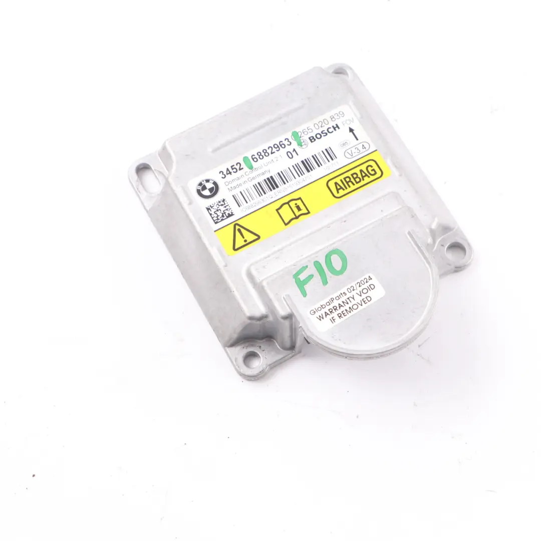 Moduł Sensor Poduszki do BMW F01 F02 LCI F07 GT F10 F11 F13 o numerze 6882963 BMW F01 F02 LCI F07 GT F10 F11 F13 Moduł Sensor Poduszki - SKU 6882963 - Numer Części 6882963