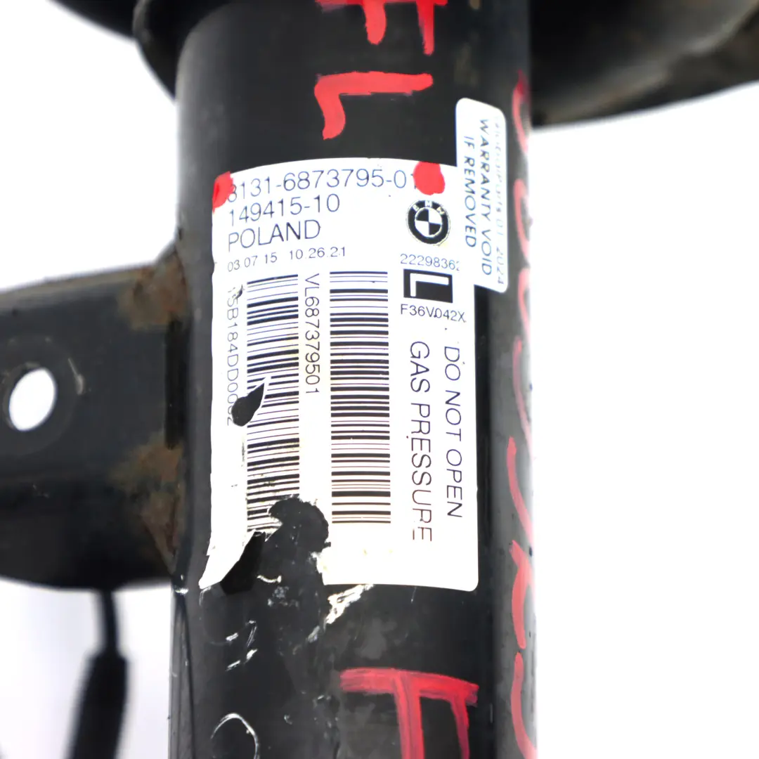 435dX N57Z Sospensione anteriore sinistra Molla Puntone Freno Disco per BMW F36 con numero di parte 6883323 BMW F36 435dX N57Z Sospensione anteriore sinistra Molla Puntone Freno Disco - SKU 6883323 - Numero di parte 6883323