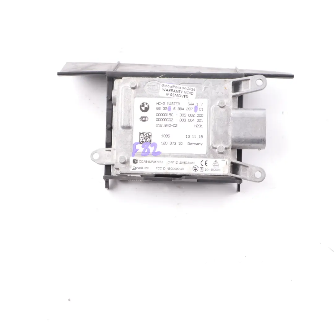 Sensor BMW F82 F80 F34 Lane Change Warning Module Master Rear Right O/S to with Part number 6884287 Sensor BMW F82 F80 F34 Lane Change Warning Module Master Rear Right O/S - SKU 6884287 - Part number 6884287