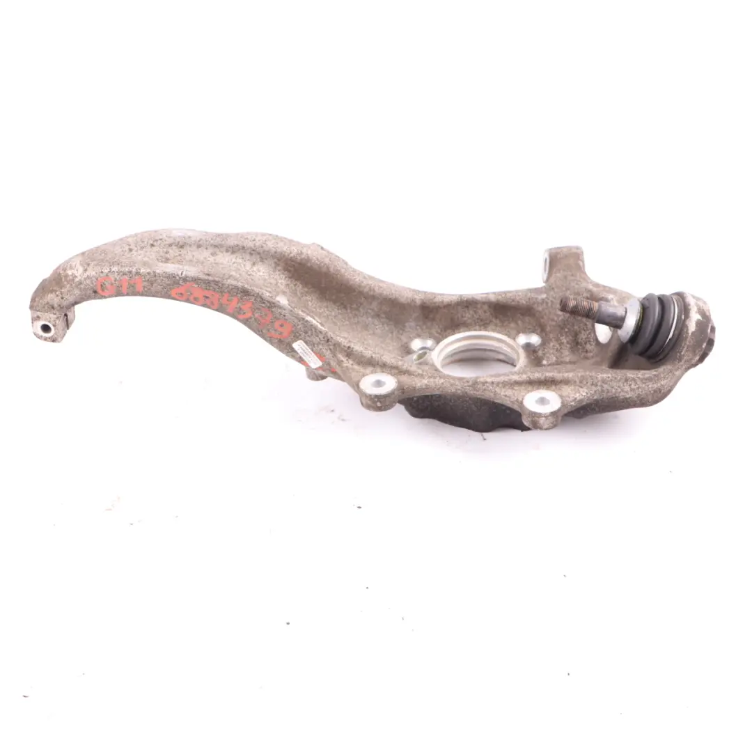 Carrier BMW G11 G32 Front Left N/S Axle Suspension Knuckle Mount to Wheel with Part number 6884379 Wheel Carrier BMW G11 G32 Front Left N/S Axle Suspension Knuckle Mount - SKU 6884379 - Part number 6884379