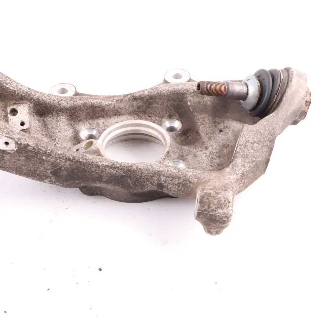 Carrier BMW G11 G32 Front Right O/S Axle Suspension Knuckle Mount to Wheel with Part number 6884380 Wheel Carrier BMW G11 G32 Front Right O/S Axle Suspension Knuckle Mount - SKU 6884380 - Part number 6884380