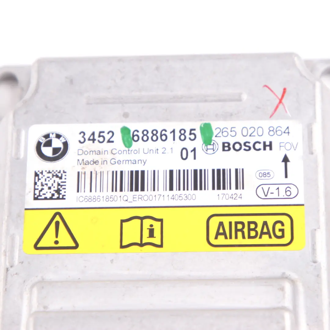  ICM Module BMW F20 F21 F30 F31 Crash Control Unit Airbag ECU 0265020864 - SKU 6886185 - Part number 6886185