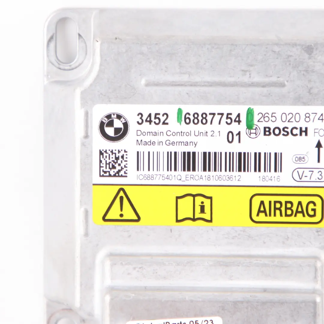 Airbag Module BMW F20 F21 F30 F31 F32 ECU ICM Plus Control Unit Air Bag to with Part number 6887754 Airbag Module BMW F20 F21 F30 F31 F32 ECU ICM Plus Control Unit Air Bag - SKU 6887754 - Part number 6887754