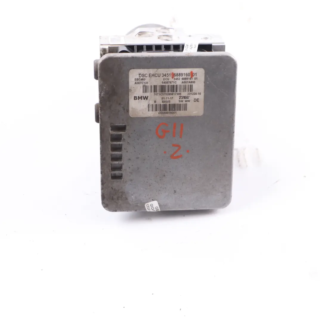 Brake Pump Hydraulic Unit DSC ABS Module Braking Unit 6889161 to BMW G11 with Part number 6889160 BMW G11 Brake Pump Hydraulic Unit DSC ABS Module Braking Unit 6889161 - SKU 6889160 - Part number 6889160