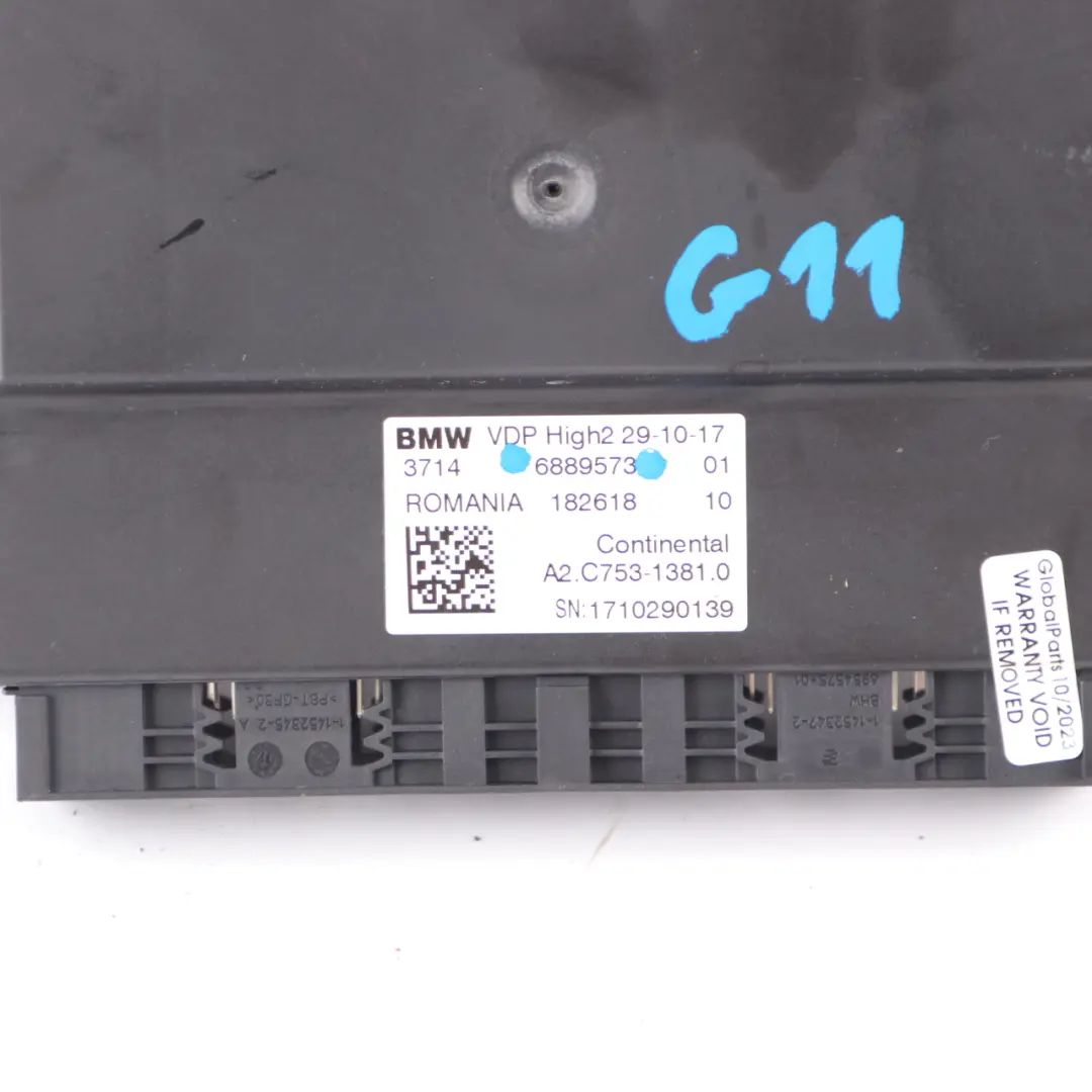 VDP Module BMW G11 G12 Rear Dynamic Air Suspension High2 Unit Module to with Part number 6889573 VDP Module BMW G11 G12 Rear Dynamic Air Suspension High2 Unit Module - SKU 6889573 - Part number 6889573