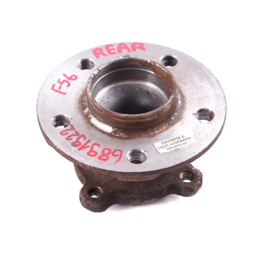 Bearing Hub to Mini F54 F55 F56 F57 F60 Rear Wheel with Part number 6891921 Mini F54 F55 F56 F57 F60 Rear Wheel Bearing Hub - SKU 6891921 - Part number 6891921