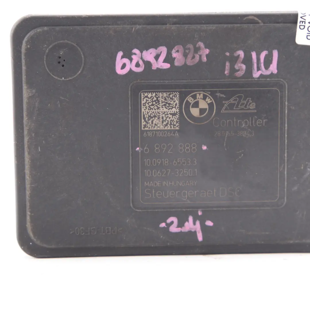 BMW i3 I01 LCI Bomba de freno ABS Unidad de control frenado hidráulico - SKU 6892887 - Número de pieza 6892887