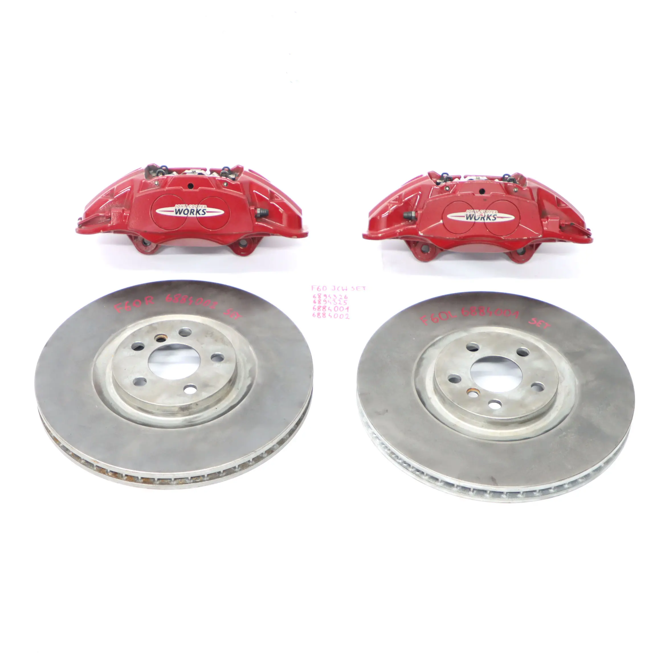 Mini F54 F60 JCW John Cooper Works Set pinze freni Brembo ruota anteriore