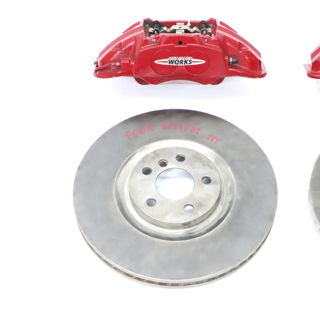 Vorderrad Bremsen Brembo Bremssattel Set für Mini F54 F60 JCW John Cooper Works mit Teilenummer 6894325 Mini F54 F60 JCW John Cooper Works Vorderrad Bremsen Brembo Bremssattel Set - SKU 6894325/326 - Teilenummer 6894325