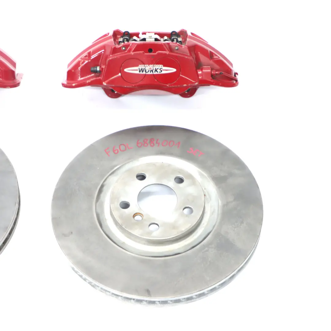  Front Wheel Brakes Mini F54 F60 JCW John Cooper Works Brembo Caliper Disc Set - SKU 6894325/326 - Part number 6894325