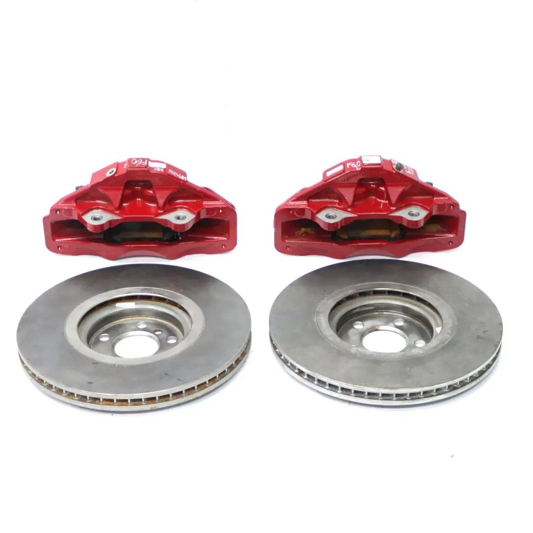 Front Wheel Brakes Mini F54 F60 JCW John Cooper Works Brembo Caliper Disc Set to with Part number 6894325 Front Wheel Brakes Mini F54 F60 JCW John Cooper Works Brembo Caliper Disc Set - SKU 6894325/326 - Part number 6894325