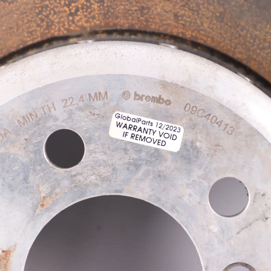 BMW F01 F10 Disco Freno Trasero Izquierdo Derecho Ventilado Brembo 09C40413 - SKU 6894381 - Número de pieza 6894381
