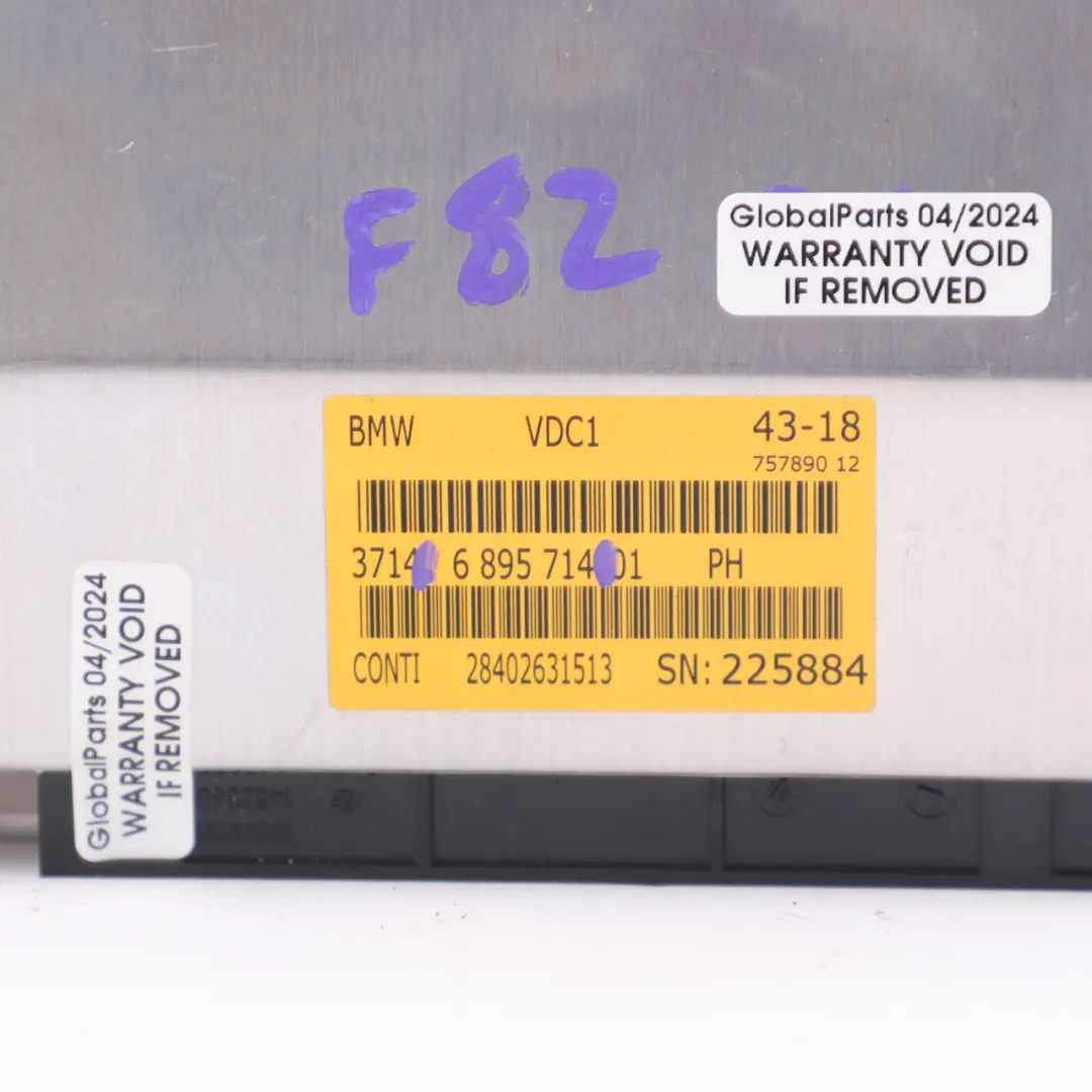  Suspension Module BMW F82 Rear Axle Dynamic Suspension Control Module - SKU 6895714 - Part number 6895714