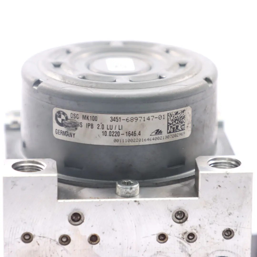 Brake Pump BMW F45 X1 F48 ABS Hydraulic Braking Control Unit 6897147 to with Part number 6897148 Brake Pump BMW F45 X1 F48 ABS Hydraulic Braking Control Unit 6897147 - SKU 6897148 - Part number 6897148