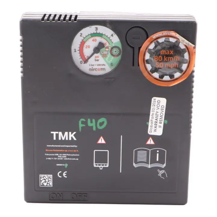 BMW F40 G20 G21 G30 G31 Mini F55 F56 Tyre Inflation Air Pump Compressor - SKU 6898012 - Part number 6898012