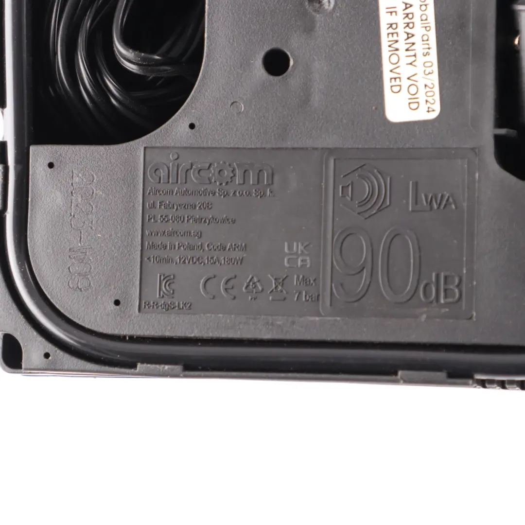 Pompa Pompowanie Opon Kompresor do BMW F40 G20 G30 G31 Mini F55 F56 o numerze 6898012 BMW F40 G20 G30 G31 Mini F55 F56 Pompa Pompowanie Opon Kompresor - SKU 6898012 - Numer Części 6898012