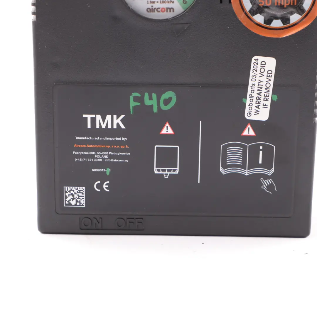 Bomba para inflar neumáticos BMW F40 G20 G21 G31 Mini F55 F56 Compresor para con número de pieza 6898012 Bomba para inflar neumáticos BMW F40 G20 G21 G31 Mini F55 F56 Compresor - SKU 6898012 - Número de pieza 6898012