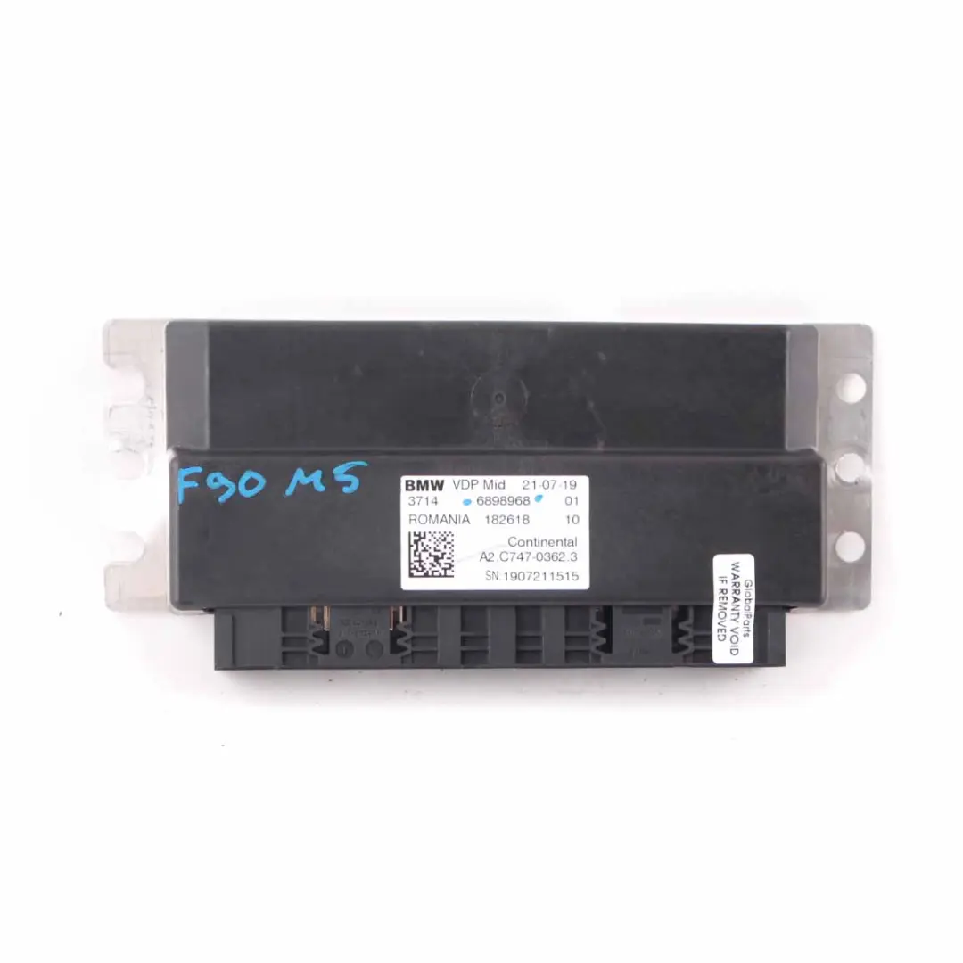 VDP Module BMW F90 M5 F91 M8 G01 G20 Front Suspension Level Control Unit to with Part number 6898968 VDP Module BMW F90 M5 F91 M8 G01 G20 Front Suspension Level Control Unit - SKU 6898968 - Part number 6898968