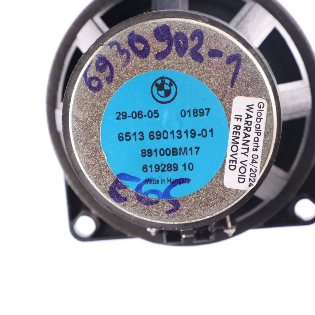Haut parleur medium Hifi pour BMW E60 E65 E81 E87 E90 R56 à propos du numéro de pièce 6901319 BMW E60 E65 E81 E87 E90 R56 Haut parleur medium Hifi - SKU 6901319 - Numéro de pièce 6901319