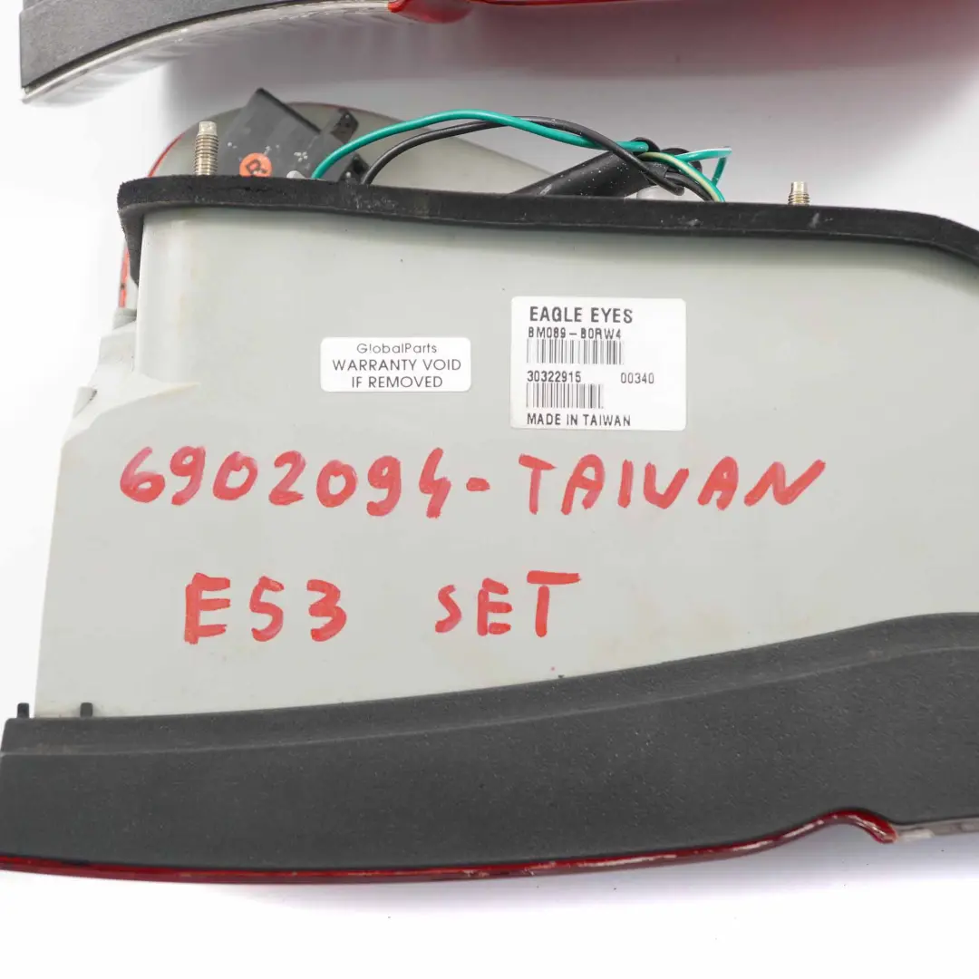 Fanali Posteriori Set Luce Pannello Laterale Sinistra Destra TAIWAN per BMW X5 E53 con numero di parte 6902094 BMW X5 E53 Fanali Posteriori Set Luce Pannello Laterale Sinistra Destra TAIWAN - SKU 6902094-TAIWAN - Numero di parte 6902094