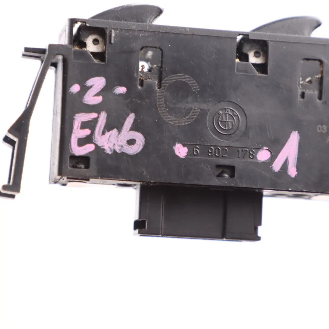 Window Lifter Switch Passenger's Side Trim Panel to BMW 3 Series E46 with Part number 6902178 BMW 3 Series E46 Window Lifter Switch Passenger's Side Trim Panel - SKU 6902178-1 - Part number 6902178