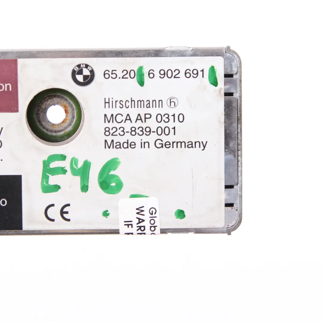 Antenne Basis Dach Antenne Modul Einheit für BMW E46 Cabrio mit Teilenummer 6902691 BMW E46 Cabrio Antenne Basis Dach Antenne Modul Einheit - SKU 6902691 - Teilenummer 6902691