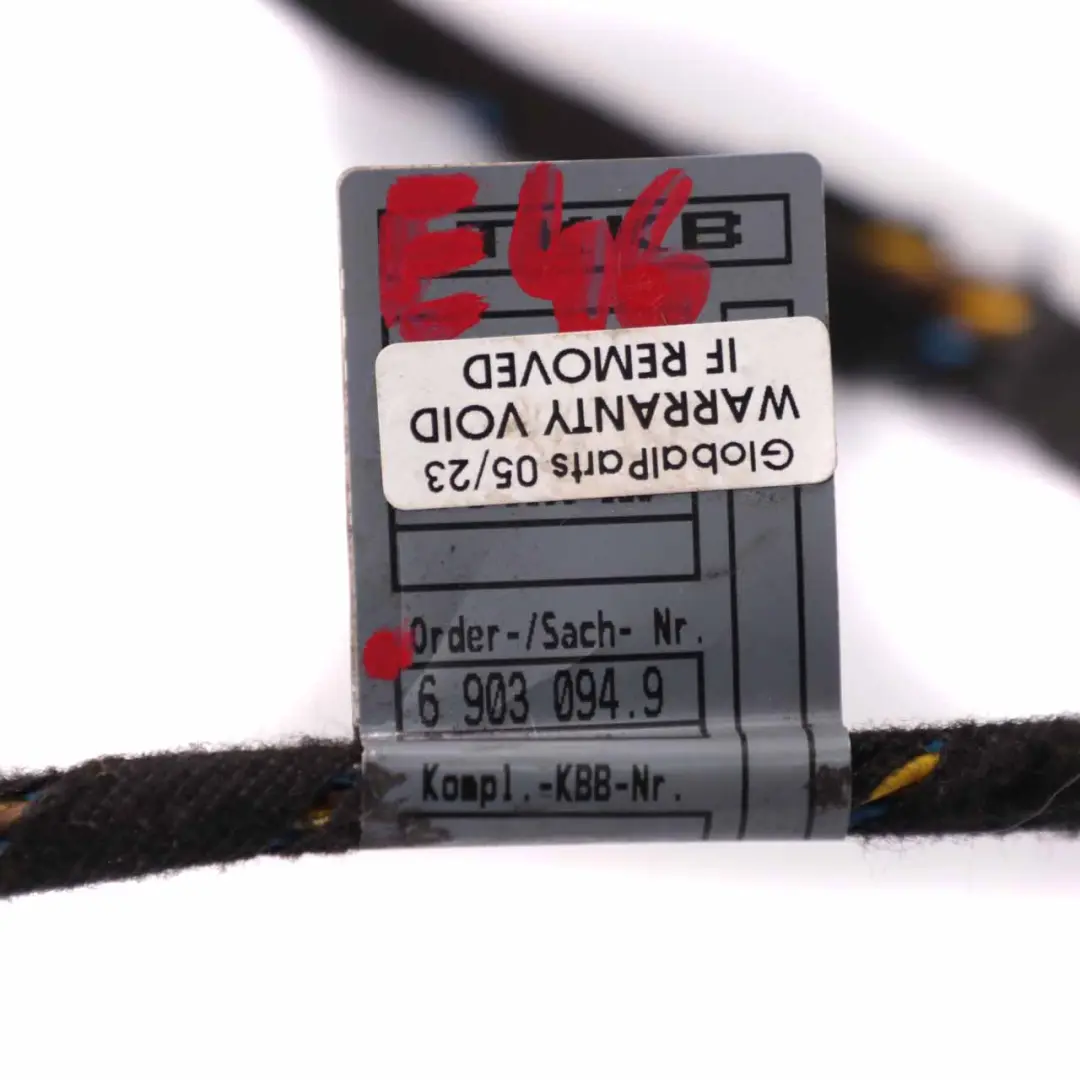 BMW E46 Coupe Convertible Front Door Cable Harness Driver's Side Wiring - SKU 6903094 - Part number 6903094