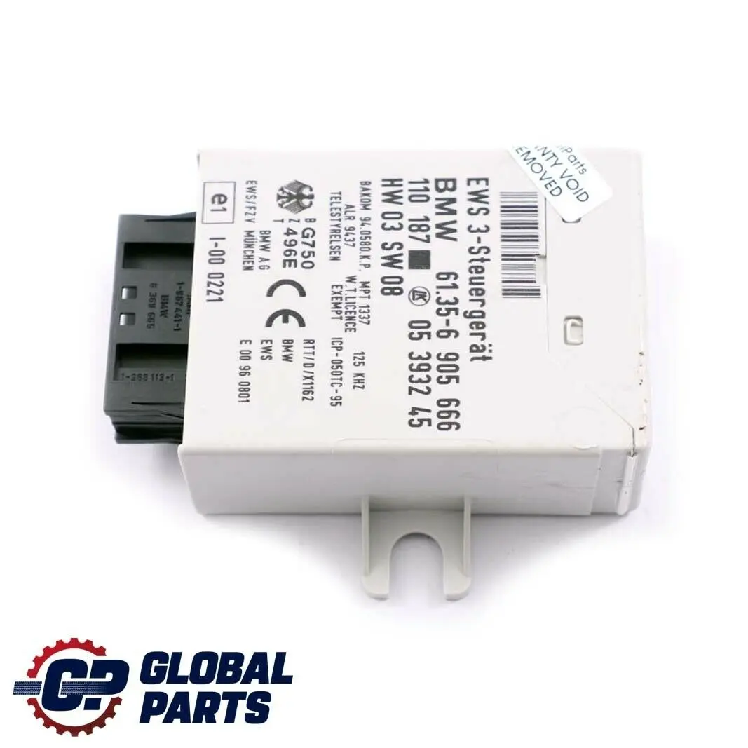 EWS3 Control Unit 3 Immobiliser Module ECU BMW E39 E46 Mini Cooper R50 - SKU 6905666 - Part number 6905666