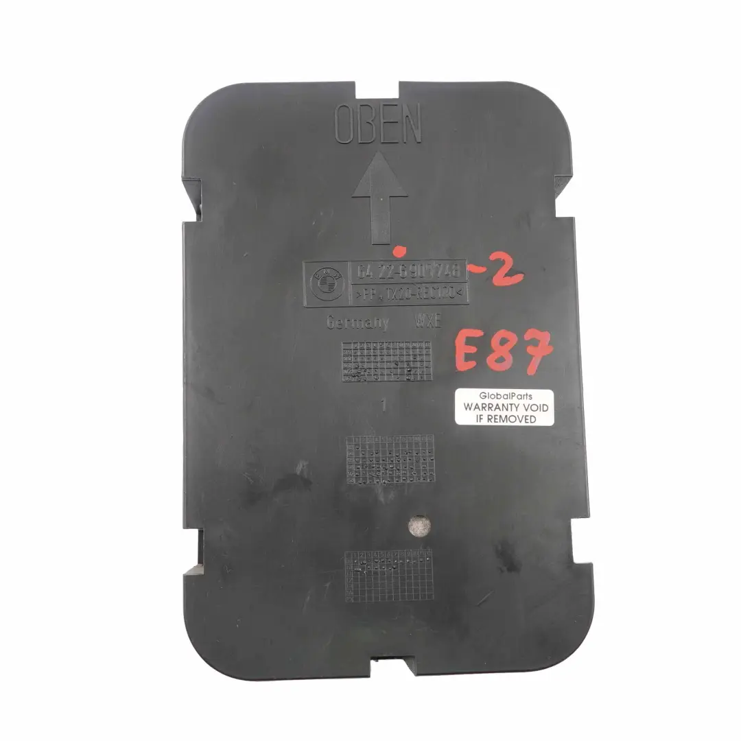 BMW E81 E87 Rear Ventilation Boot Vent Cassette Filter Cover Panel - SKU 6905748-2 - Part number 6900748