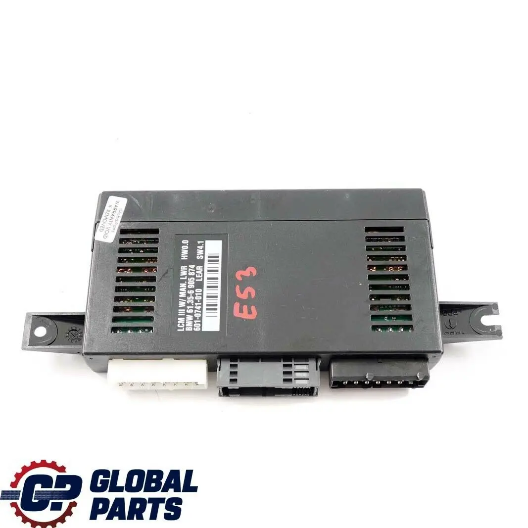 Light Check Module Control Unit ECU Lear LCM III W / MAN. LWR to BMW X5 E53 with Part number 6905874 BMW X5 E53 Light Check Module Control Unit ECU Lear LCM III W / MAN. LWR - SKU 6905874 - Part number 6905874