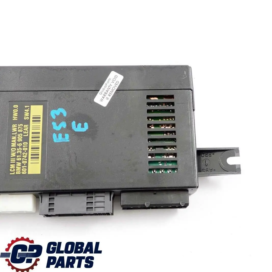 BMW X5 Series E53 Light Check Module Control Unit ECU Lear LCM III - SKU 6905875 - Part number 6905875