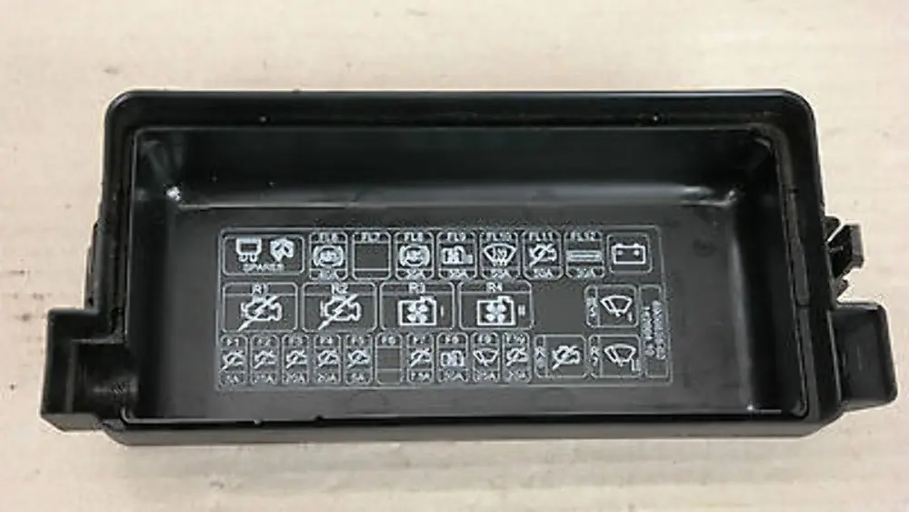 distribution fuse box cover to BMW Mini Cooper R56 Power with Part number 61146906628 BMW Mini Cooper R56 Power distribution fuse box cover - SKU 6906628 - Part number 61146906628