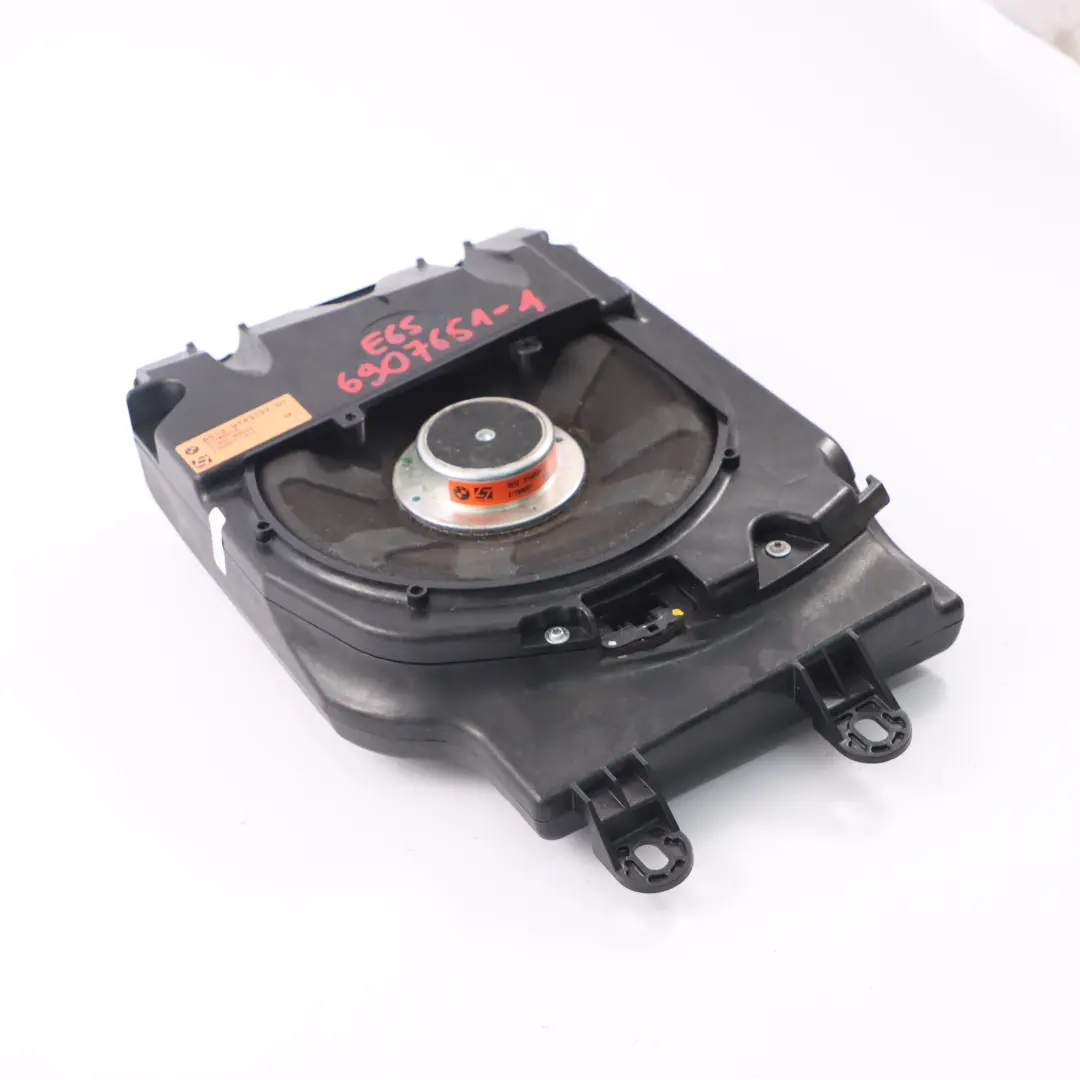 BMW E65 E66 E67 Central Bass Speaker Left N/S Audio Unit Logic 7 L7 6907651 - SKU 6907651-1 - Part number 9143137