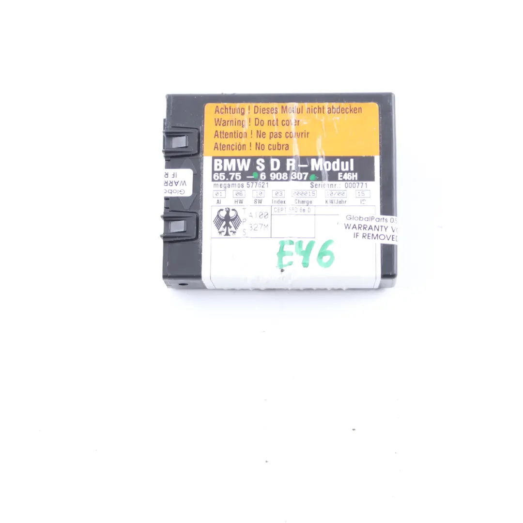 Alarm System Sensor Anti-Theft Module Control Unit to BMW E46 Convertible with Part number 6908307 BMW E46 Convertible Alarm System Sensor Anti-Theft Module Control Unit - SKU 6908307 - Part number 6908307