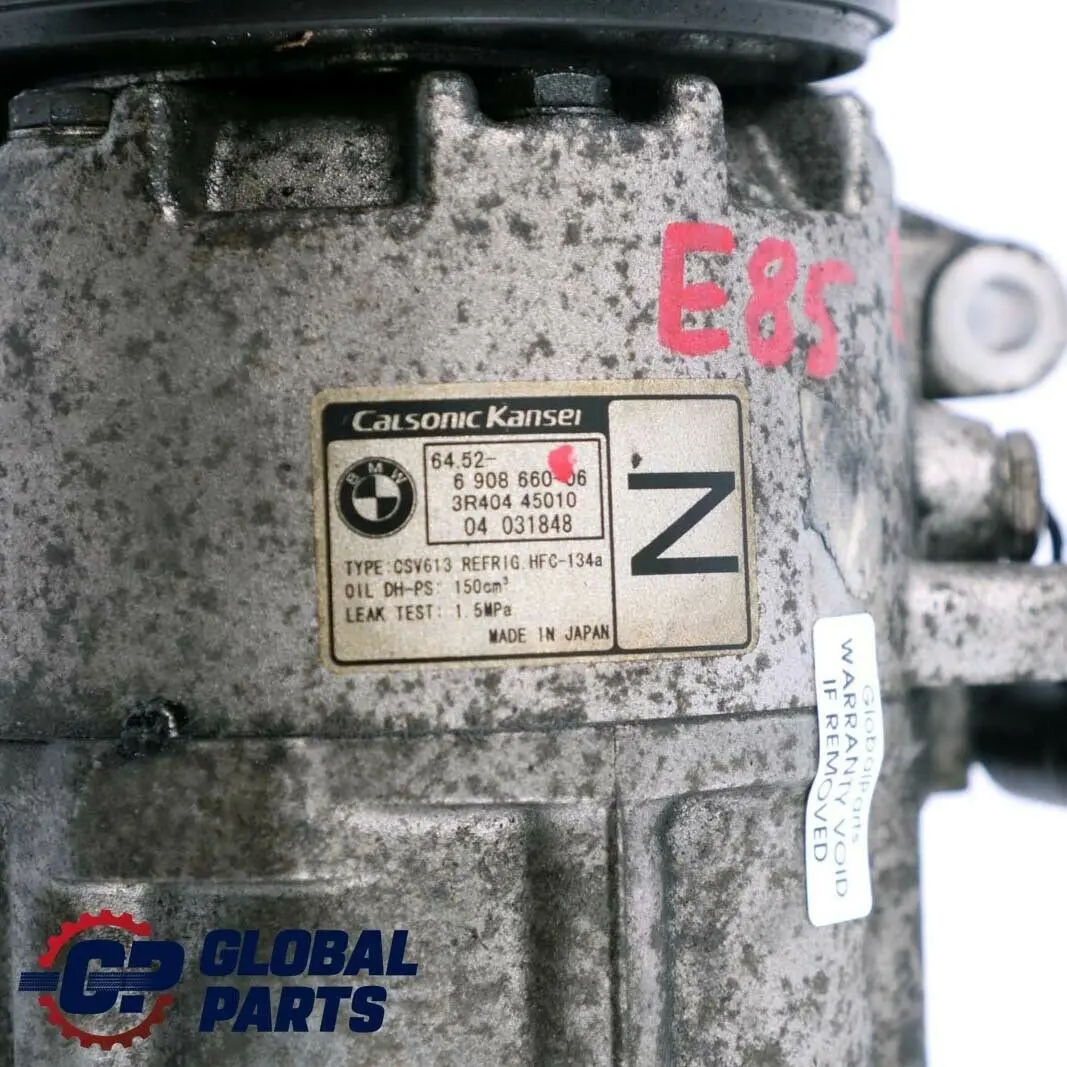 N46 Sprężarka Kompresor Klimatyzacji do BMW X3 Z4 E83 E85 o numerze 6908660 BMW X3 Z4 E83 E85 N46 Sprężarka Kompresor Klimatyzacji - SKU 6908660 - Numer Części 6908660