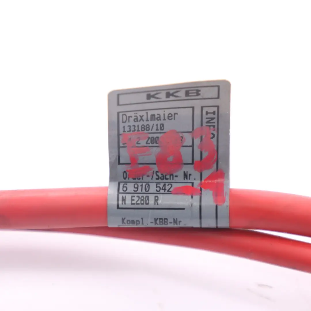 Batteriekabel Pluspol Strom Plusverkabelung für BMW E46 X3 E83 mit Teilenummer 6910542 BMW E46 X3 E83 Batteriekabel Pluspol Strom Plusverkabelung - SKU 6910542-1 - Teilenummer 6910542